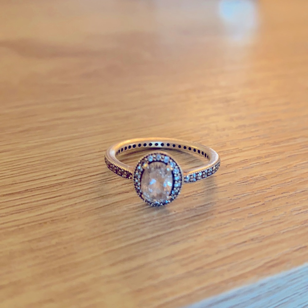 Pandora sparkle halo ring